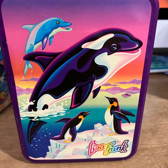 Vintage Lisa Frank RARE Max Splash storage tin - Picture 2 of 12